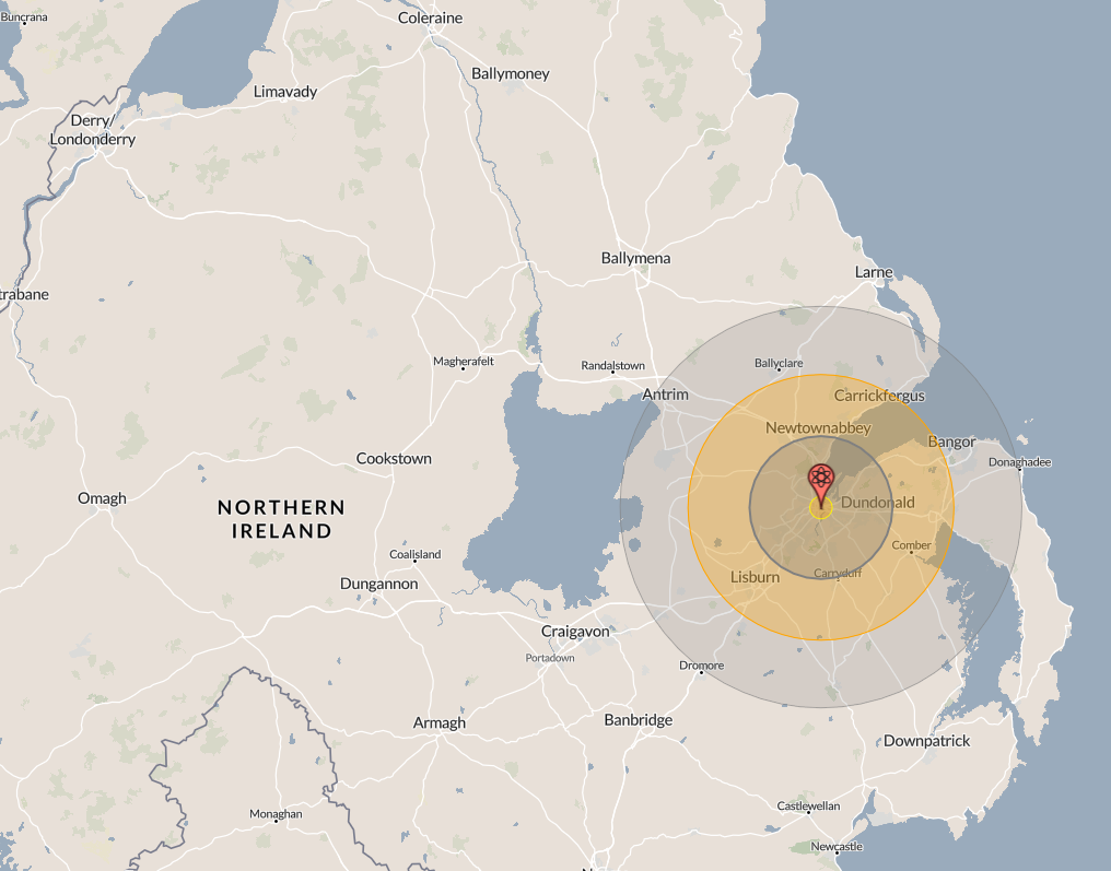 The Effects of a 2MT airburst above Belfast City centre