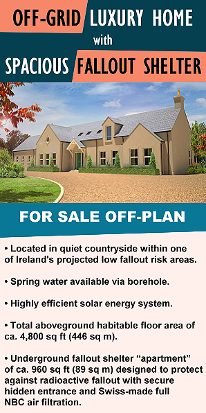 FOR SALE OFF-PLAN: Off-Grid Luxury Home with Fallout Shelter FOR SALE OFF-PLAN: Off-Grid Luxury Home with Fallout Shelter