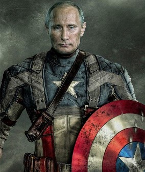 Putin as Captain America Putin as Captain America